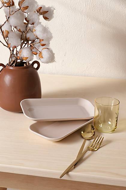 Krem Pergamon Kay�k Tabak 26 Cm 2 Adet 030