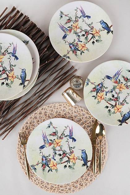 Keraart Fairy Bird Servis Taba 26 Cm 6 Adet - 19071