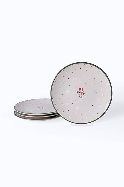 Red Bloom Pasta Taba�� 20 Cm 4 Adet 23974