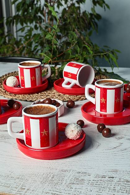 Keraart Circus Kahve Fincan Takm 12 Para 6 Kiilik