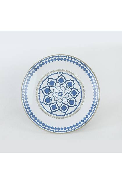 Ethnic Blue Pasta Taba 20 Cm 6 Adet - 19867