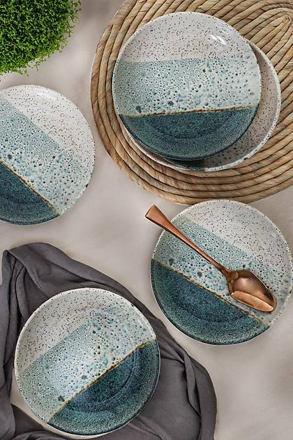 Keraart Colored Yemek Taba 18 Cm 6 Adet 19781