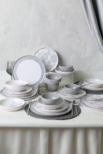 Keraart Silver Bloom Yemek Takm 24 Para 6 Kiilik 21469-70-71