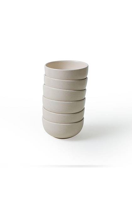Mat Krem Bulut Kase 12 Cm 6 Adet 040