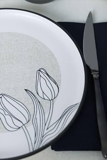 Keraart Shade Flowers Nordic Pasta Taba 22 Cm 6 Adet 21848