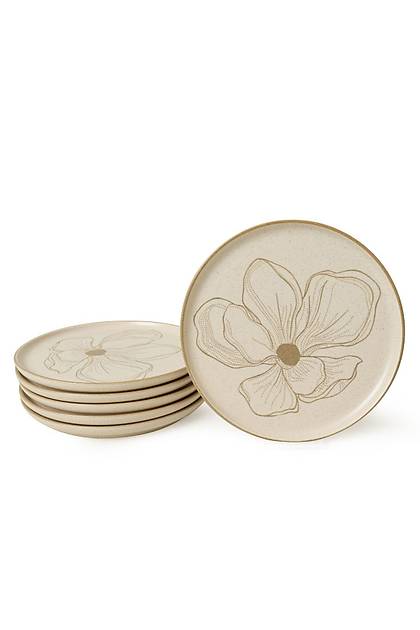 Taupe Bloom Nordc Pasta Taba 22 Cm 6 Adet 22529