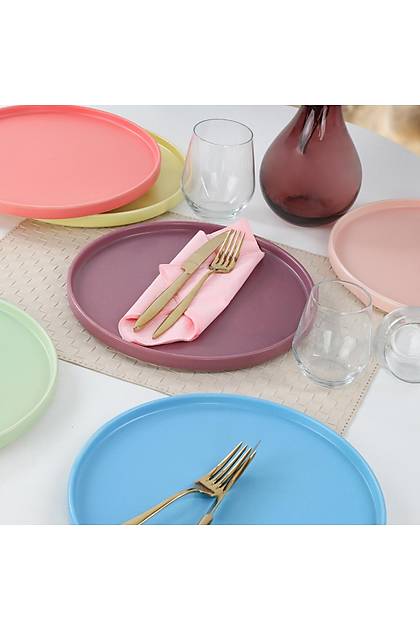 Rainbow Soft Matte Stackable Servis Taba 27 Cm 6 Adet 960/990
