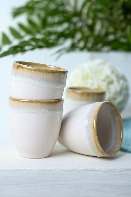 Shizen Krem Latte Kupa 8 Cm 6 Adet Q44