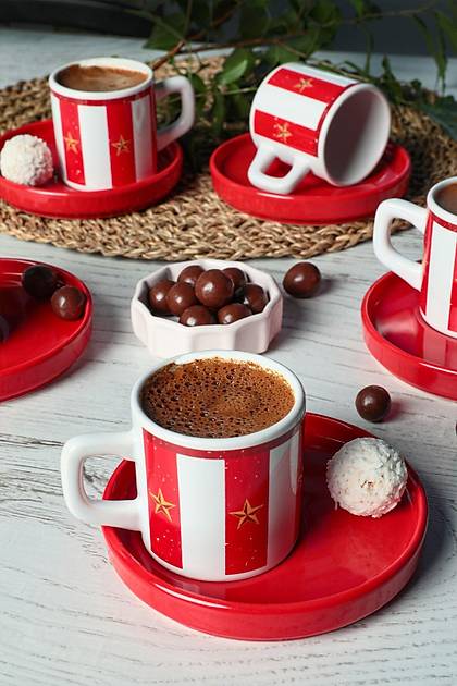 Keraart Circus Kahve Fincan Takm 12 Para 6 Kiilik