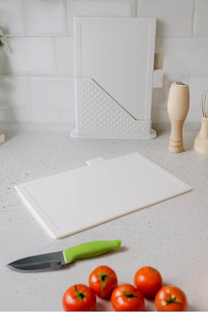 Standl� Kesme Tahtas� Seti 4 par�a - Krem