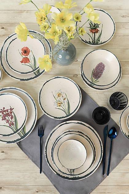 Keraart Anatolian Flowers Yemek Takm 24 Para 6 Kiilik - 256/261