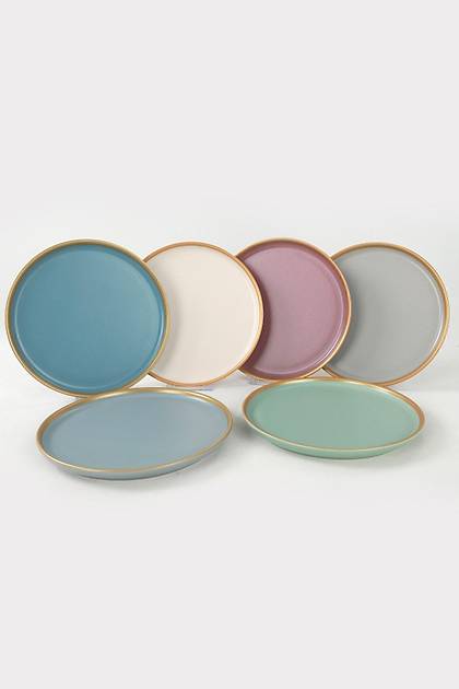 Nordic Rainbow Gold Pasta Taba 22 Cm 6 Adet - 624/995