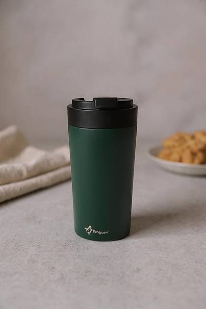 Penguen Mug Termos - Ye�il - 380 ml