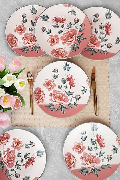 Keraart Rosetta Servis Taba 26 Cm 6 Adet - 19279