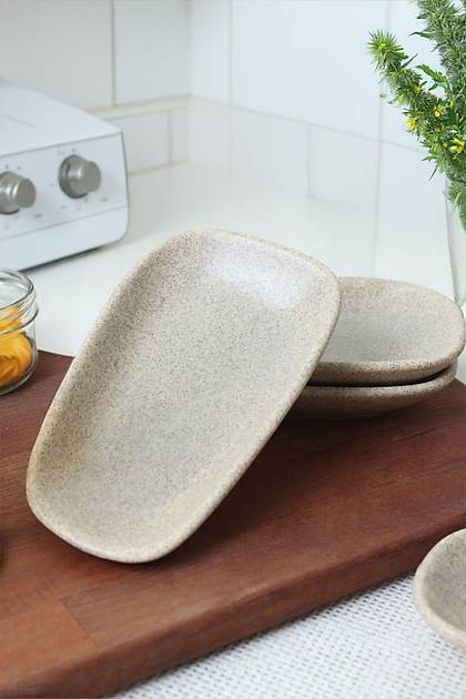 Mat Krem Tetra Kayk Tabak 15 Cm 6 Adet 039