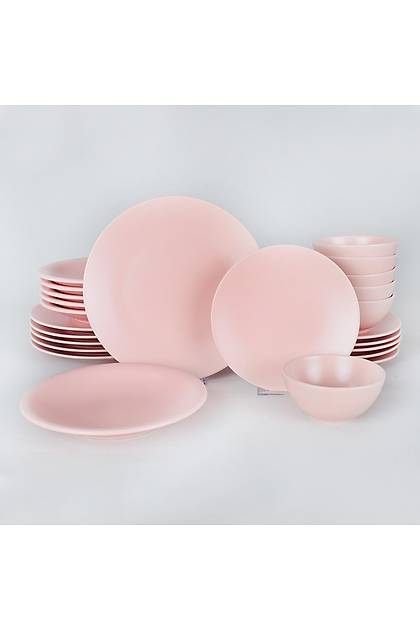 Ege Ak Pembe Yemek Takm 24 Para 6 Kiilik