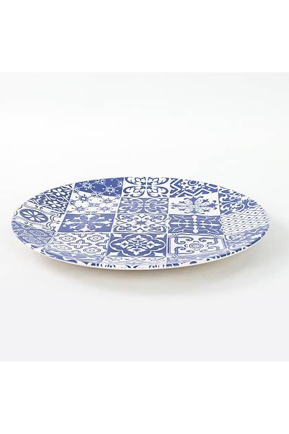 Blue Pattern Ege Servis Taba 25 Cm 6 Adet - 17926