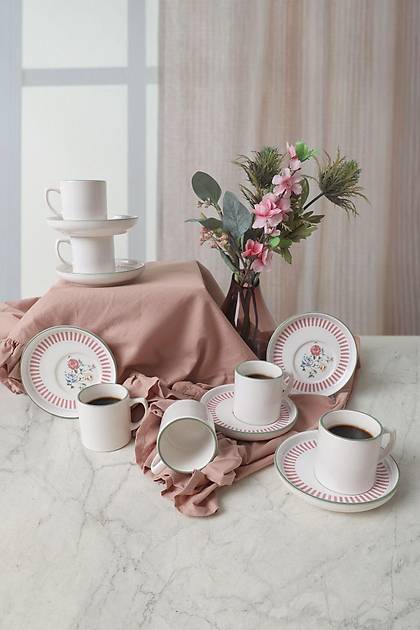 Rose Line Nordic Kahve Takm 12 Para 6 Kiilik 22910-12