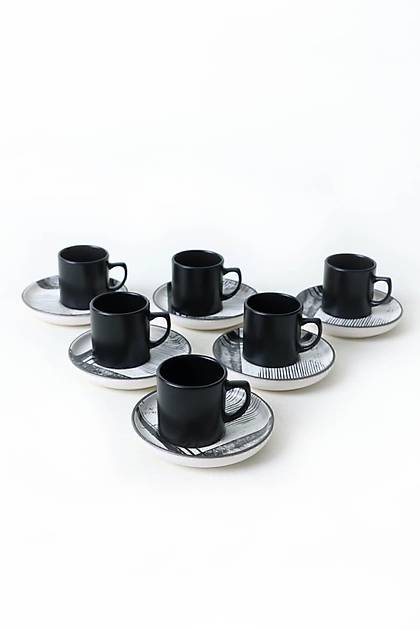 Keraart Shadowy Nordic Kahve Takm 12 Para 6 Kiilik 21784