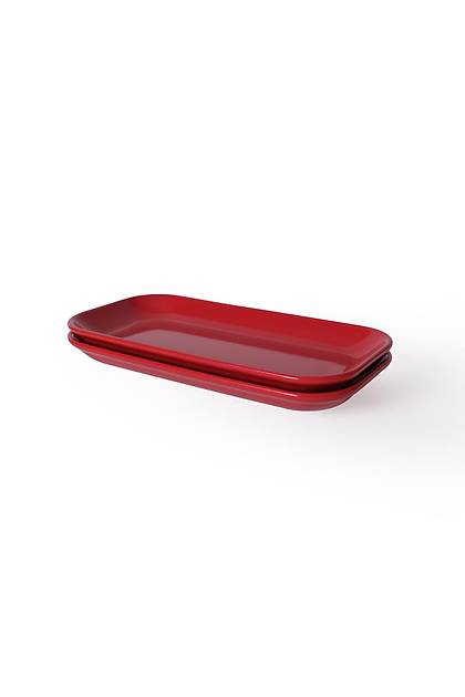 K�rm�z� Pergamon Kay�k Tabak 26 Cm 2 Adet 506