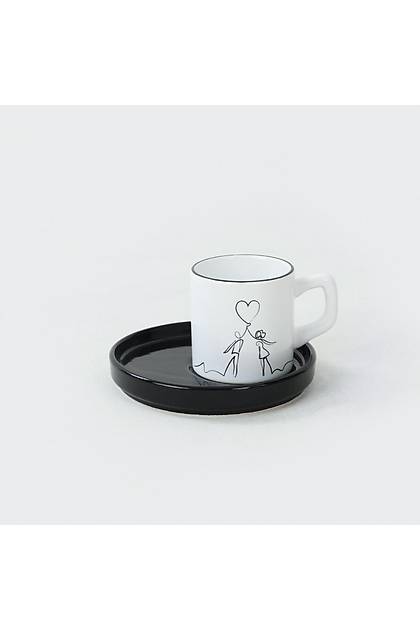 Lovely Kahve Fincan Takm 12 Para 6 Kiilik
