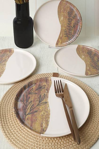 Terra Leaf Nordc Pasta Taba 22 Cm 4 Adet / 22969-70