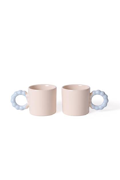 Krem �nci Kupa Mavi Kulplu 8 Cm 2 Adet 030-405