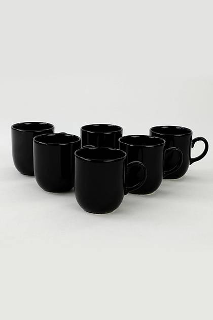 Siyah Ekinoks Kupa 10 Cm 6 Adet