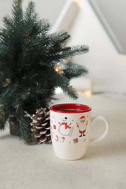 New Year Christmas Joy Kupa 9 Cm ok Renkli