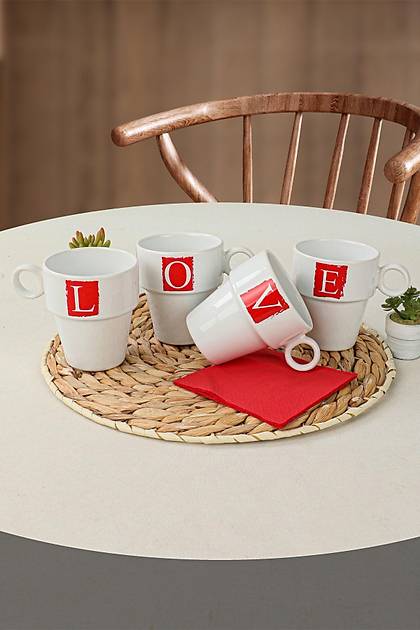Love Kupa 10 Cm 4 Adet