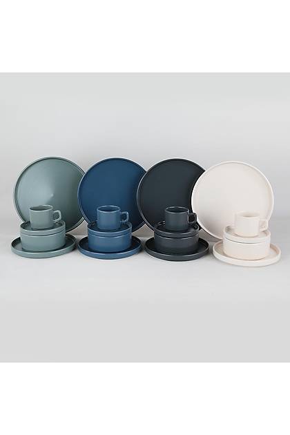 River Stackable Yemek/Kahvalt Takm 60 Para 12 Kiilik - 817639