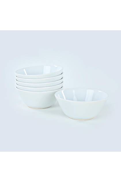 Beyaz Hitit orba Kasesi 14 Cm 6 Adet