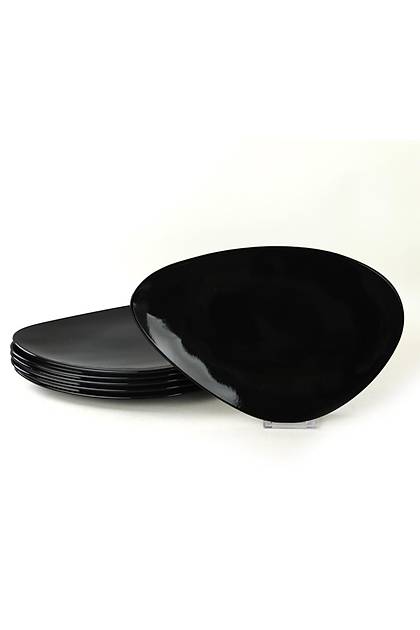 Siyah Oscar Servis/Sunum Taba 35 Cm 6 Adet