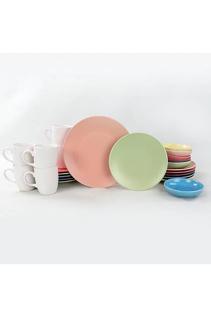 Rainbow Soft Matte Kahvalt Takm 24 Para 6 Kiilik