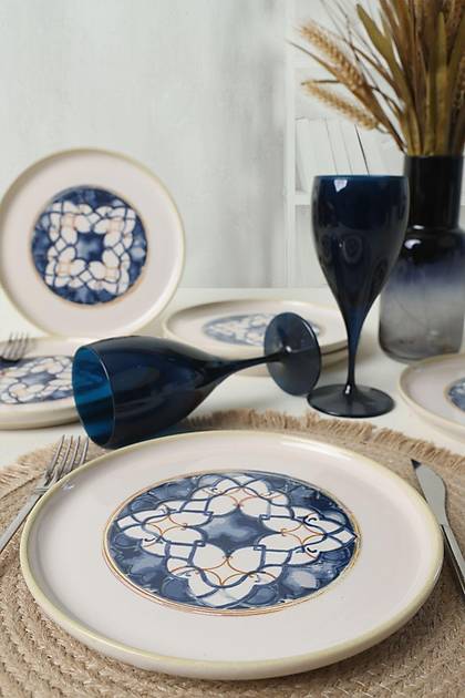 Wave Flow Nordic Pasta Taba 22 Cm 6 Adet 22748