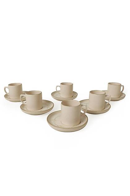 Taupe Bloom Nordic Kahve Takm 12 Para 6 Kiilik 22520-28