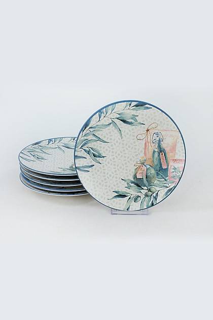Keraart Lina Still Leaf Pasta Taba 20 Cm 6 Adet - 20060