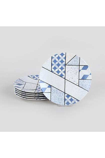 Blue Wall Servis Taba 26 Cm 6 Adet - 19504