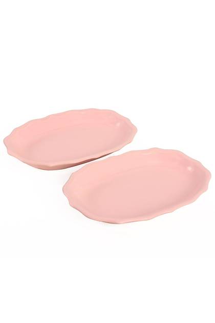 Ak Pembe Romeo Kayk Tabak 2 Adet 25 Cm - 551