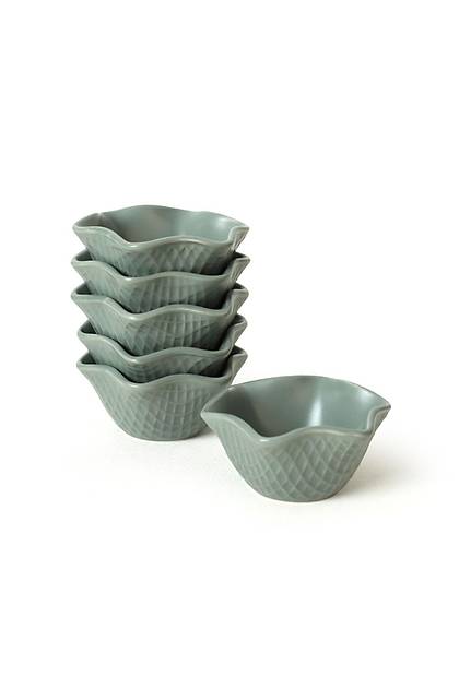Mat Yeil Roma erezlik/Sosluk 11 Cm 6 Adet 322