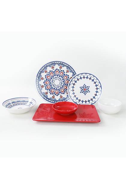 Tile Yemek/Kahvalt Takm 6 Kiilik 32 Para