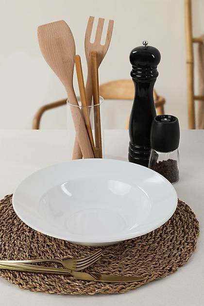 Beyaz Delta Makarna Taba 26 Cm