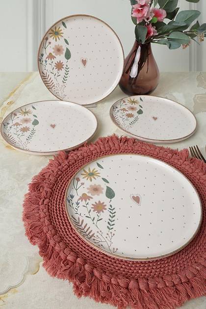 Soft Bloom Nordic Pasta Taba 22 Cm 4 Adet 22875