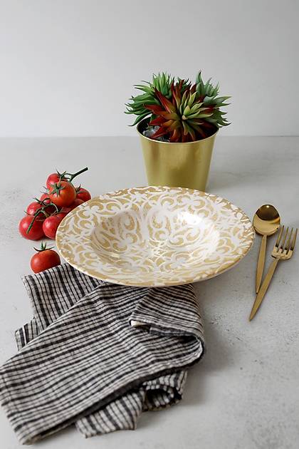 Vintage Gold Ege Makarna Taba�� 28 Cm 22706