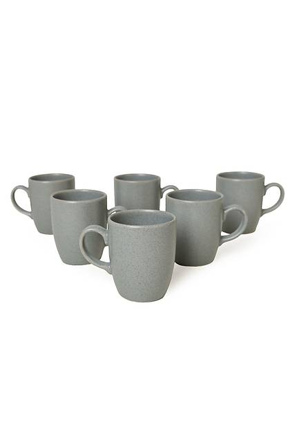 Mat Gri Bulut Kupa 9 Cm 6 Adet 643