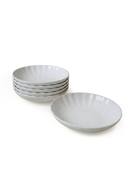 Beyaz Sirius Yemek  Taba 20 Cm 6 Adet 004