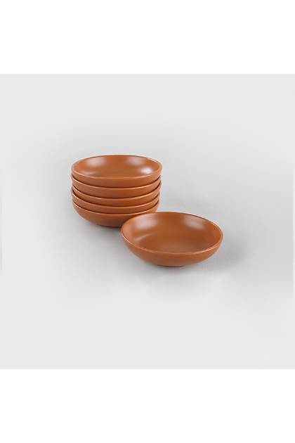 Mat Stl Kahve Halka erezlik/Sosluk 13 Cm 6 Adet