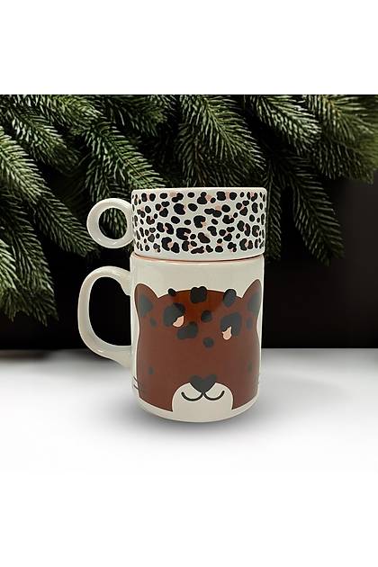 Keraart Christmas Sevimli Pembe Leopar 2 Para