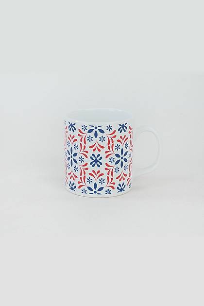 Red Pattern Kupa 9 Cm 2 Adet