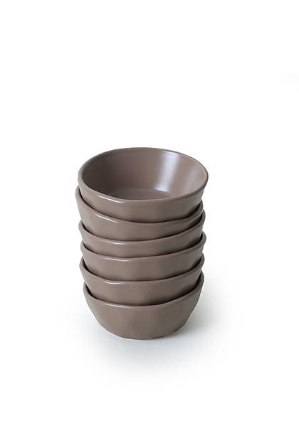 Mat Toprak Taupe Kristal erezlik / Sosluk 12 Cm 6 Adet 977